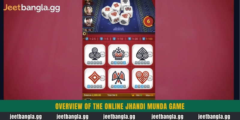 Overview of the online Jhandi Munda game