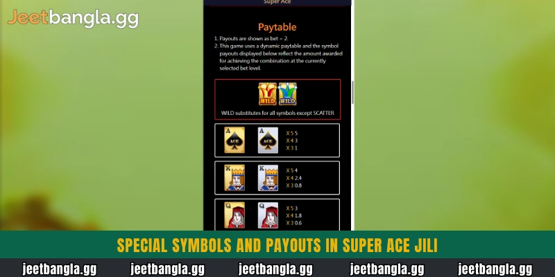 Super Ace (Jili): Tips to Win Big Jackpot at Jeetbangla 4 Special symbols and payouts in Super Ace Jili