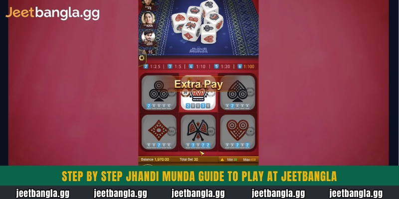 Step by step Jhandi Munda Guide to play at Jeetbangla