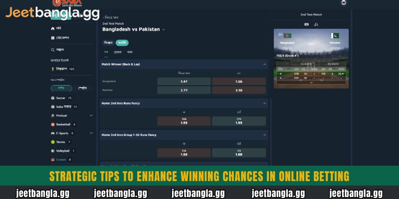 Strategic tips to enhance winning chances in online betting
