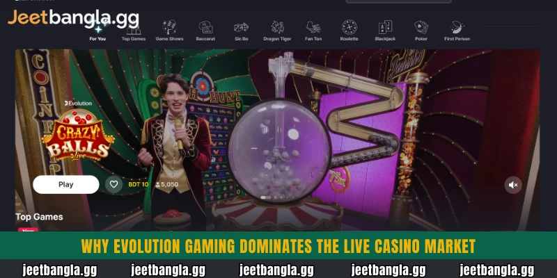 Why Evolution Gaming dominates the live casino market